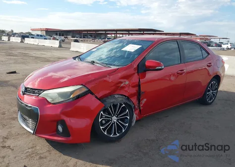 2015 Toyota Corolla S Plus from USA, damaged, VIN 5YFBURHE7FP223765
